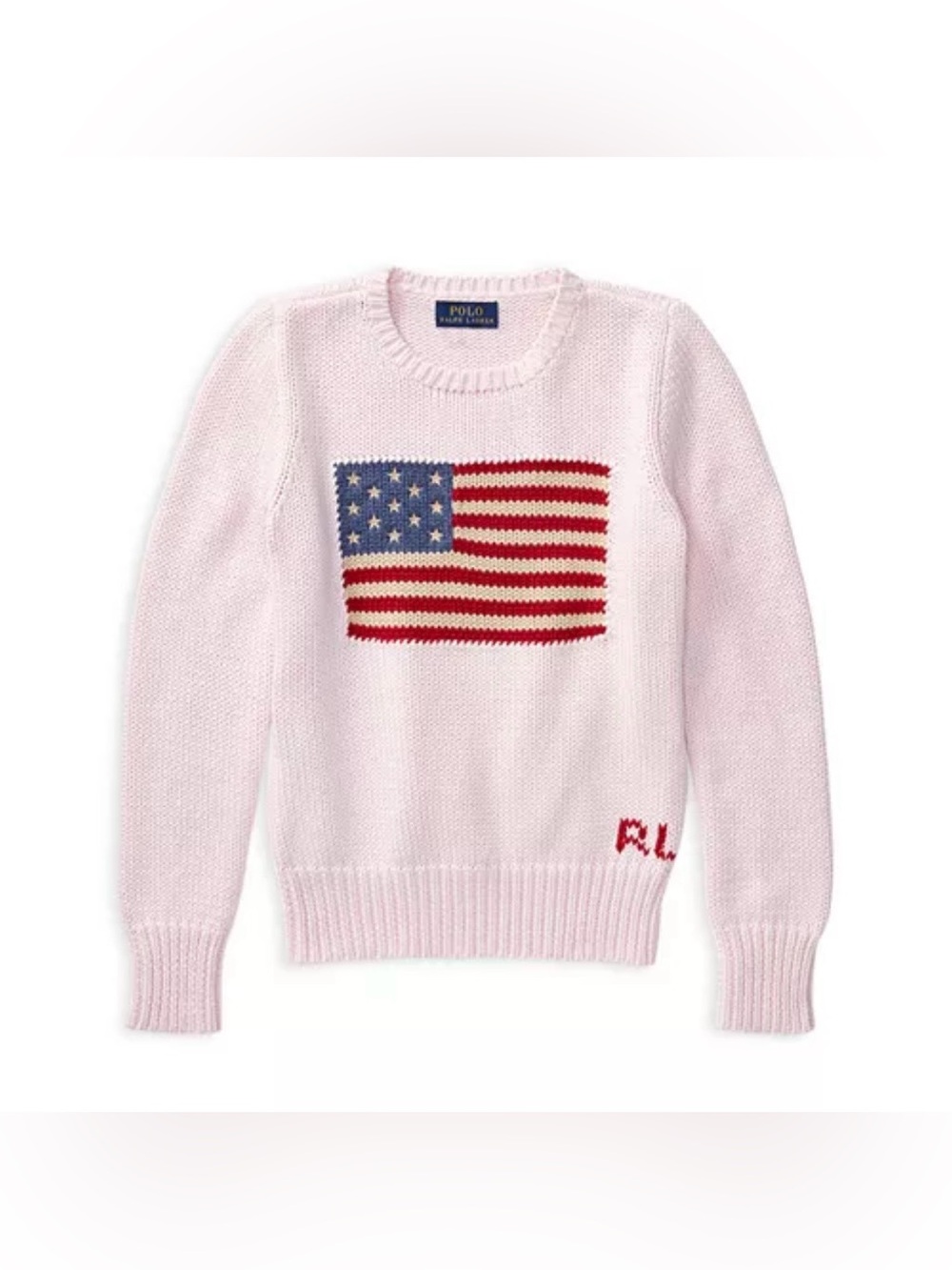 Polo Ralph Lauren Flag Cotton Crewneck Sweater